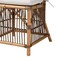 Baxton Studio Kim Modern Bohemian White Fabric and Natural Brown Rattan Dining Chair 224-12835-ZORO - alternate 4